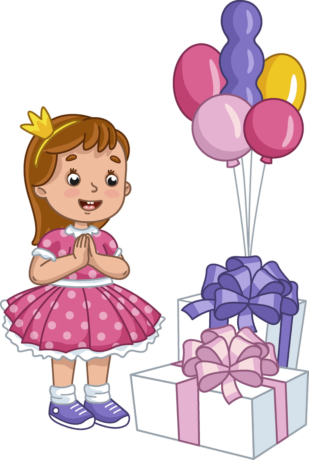 Birthday girl clipart. Free download transparent .PNG | Creazilla