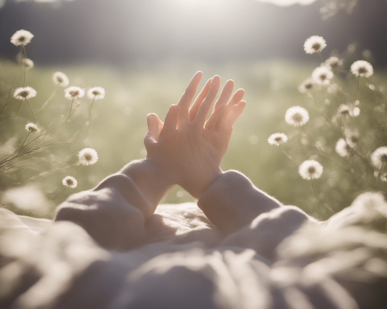 A person's hands in a field of flowers

AI-generated content may be incorrect.