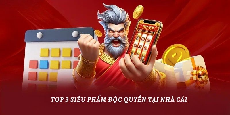 Top 3 siêu phẩm độc quyền tại nhà cái