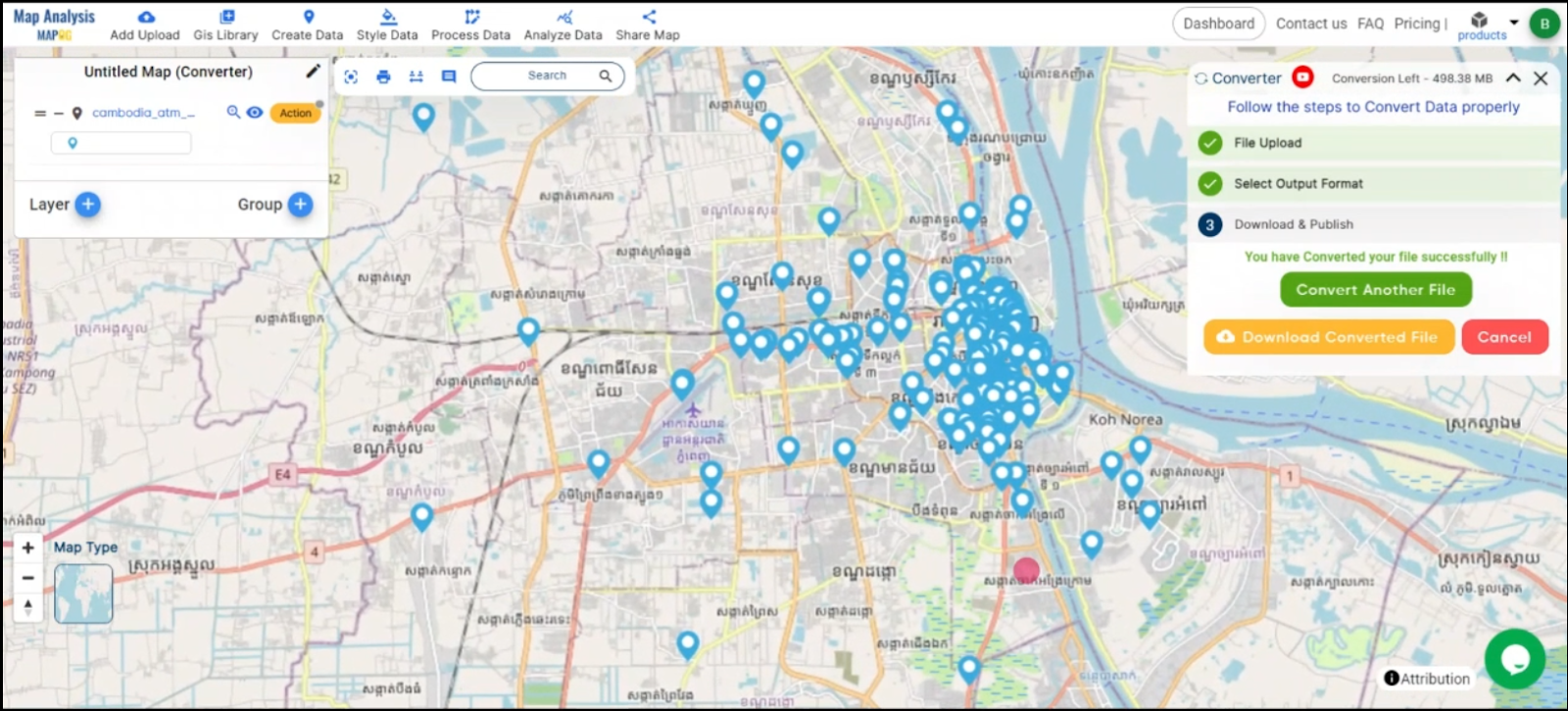 Conver MAPINFO TO GPS Online