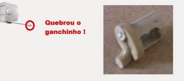 Gancho quebrado do varal StendMax