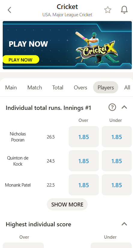 Popular MLC 2025 Bets