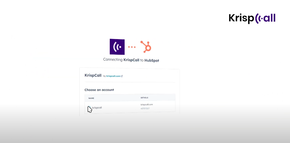 Connect KrispCall to HubSpot-axiabits