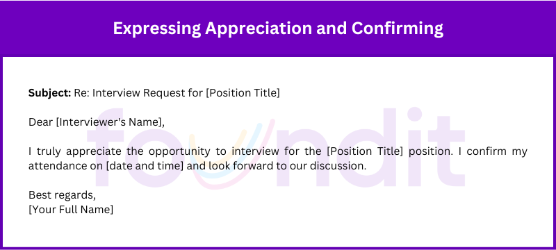 A professional email expressing appreciation for the interview opportunity