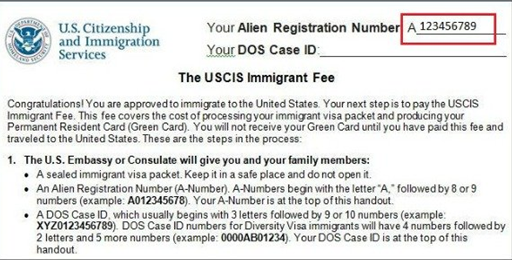 USCIS Immigrant Fee Handout