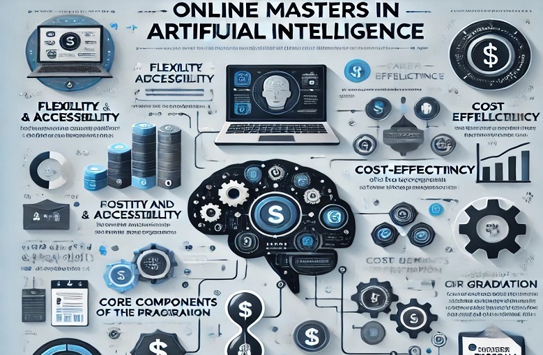 A visual chart of Online Masters in Artificial Intelligence