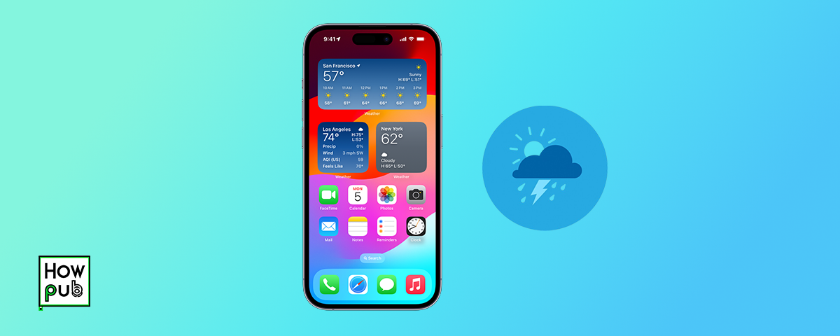 weather widget on iphone | How.pub | Romania