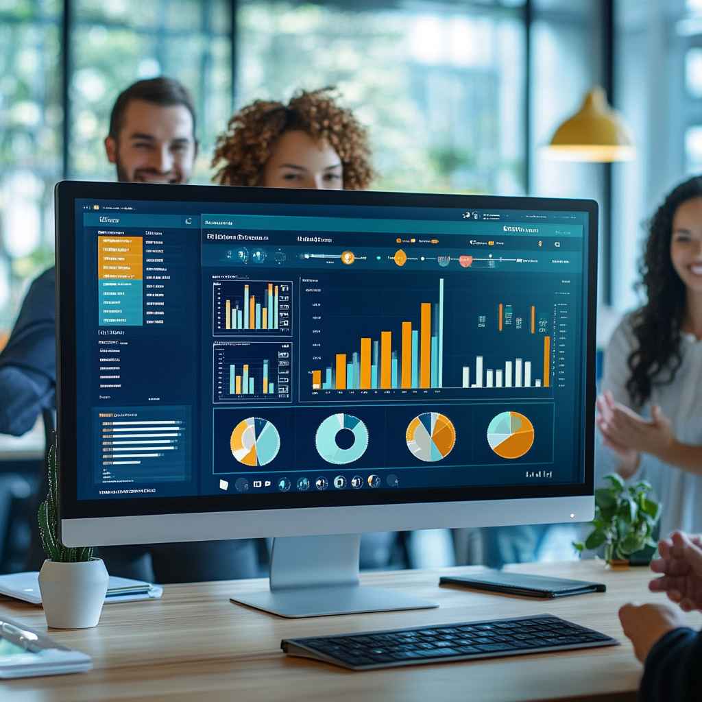 Candidate in a video interview analyzed by AI tools for unbiased evaluation based on job-relevant metrics.