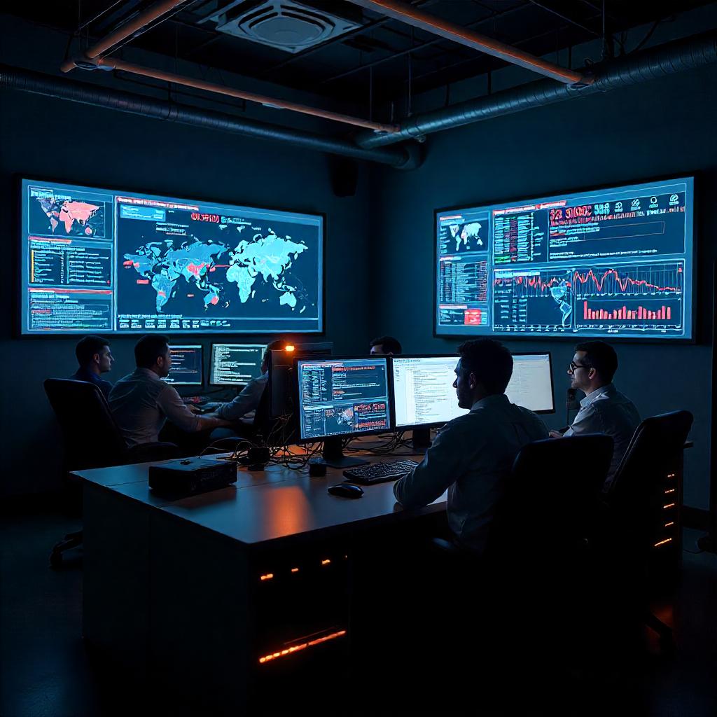 This collaborative, data-driven environment captures the "Threat Detection and Monitoring capabilities of the SOC (Security Operations Center)", where specialized analysts combine their technical expertise, analytical skills, and incident response protocols to maintain comprehensive cybersecurity awareness and rapidly respond to evolving threats.