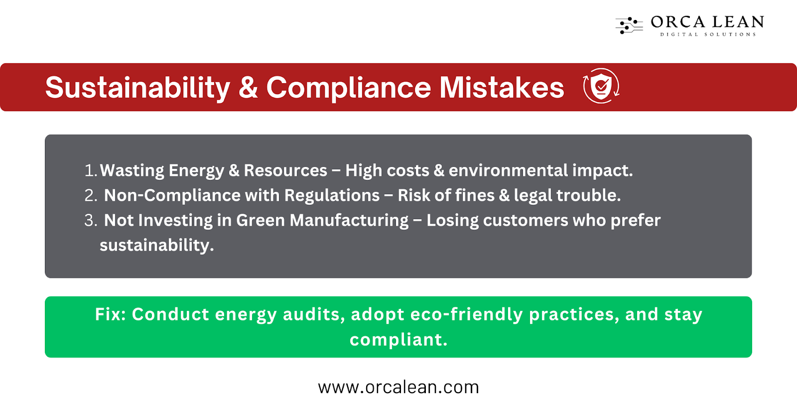 Sustainability & Compliance Mistakes