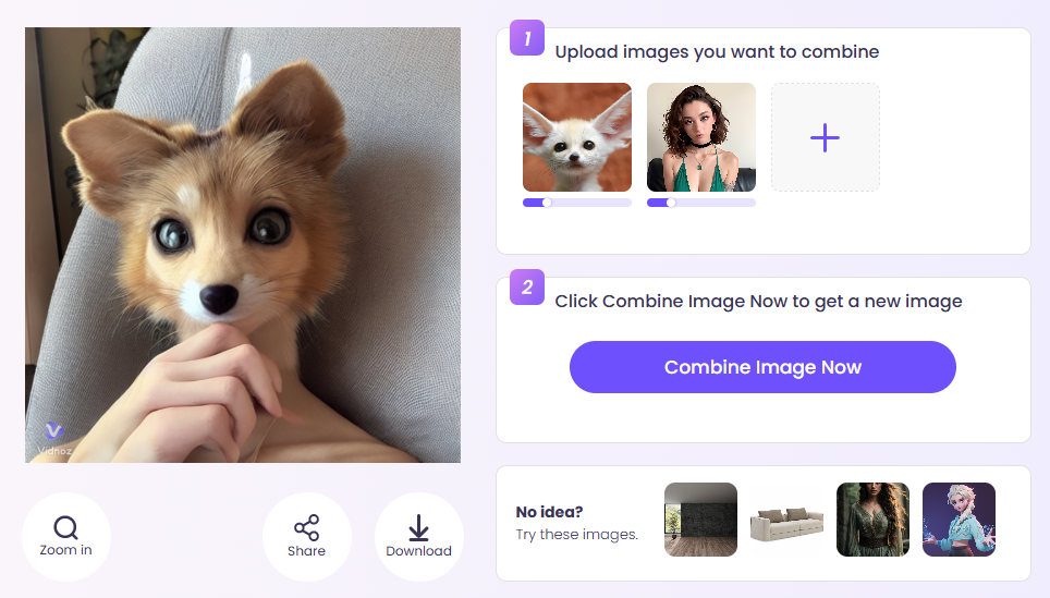 How to Use Vidnoz AI Image Combiner