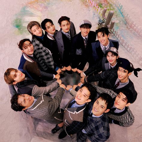 This contain an image of 13-member group.

