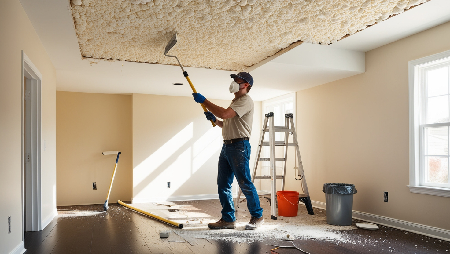 popcorn ceiling removal