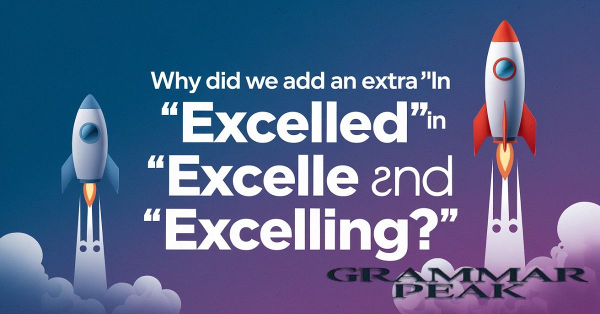 Why Did We Add an Extra ‘l’ in ‘Excelled’ and ‘Excelling’?