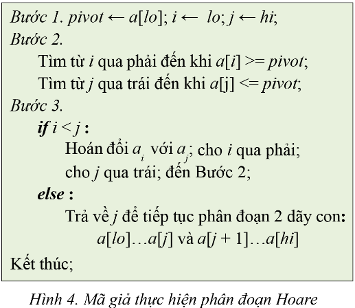 BÀI 9. LẬP TRÌNH THUẬT TOÁN SẮP XẾP NHANH