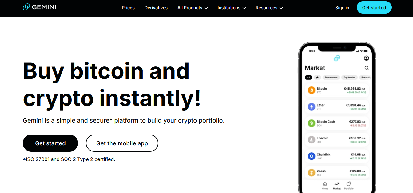 Gemini homepage