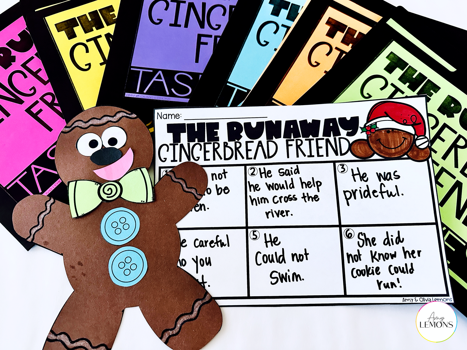 Gingerbread craft and recording sheet 