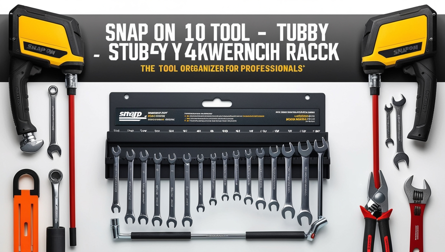 Snap On 10 Tool Stubby Wrench Rack - KA384SSG10BK