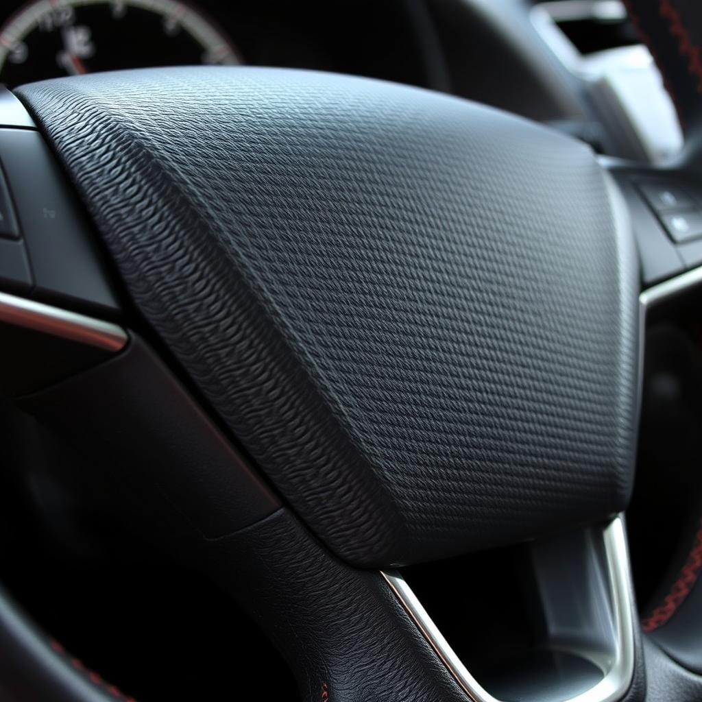 Steering wheel cover with embossed texture for grip