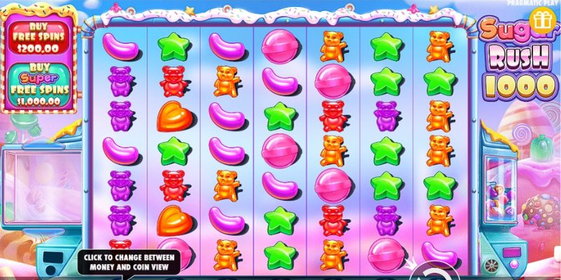 Sugar Rush nổi tiếng với chủ đề kẹo ngọt đầy màu sắc thú vị