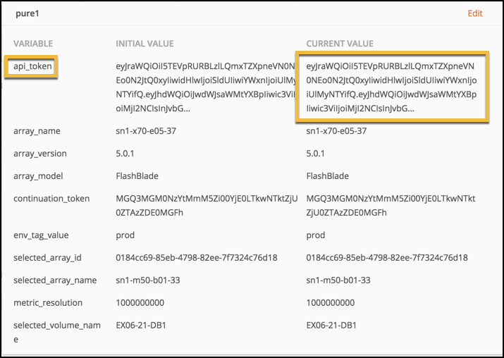 Pure1 Postman environment