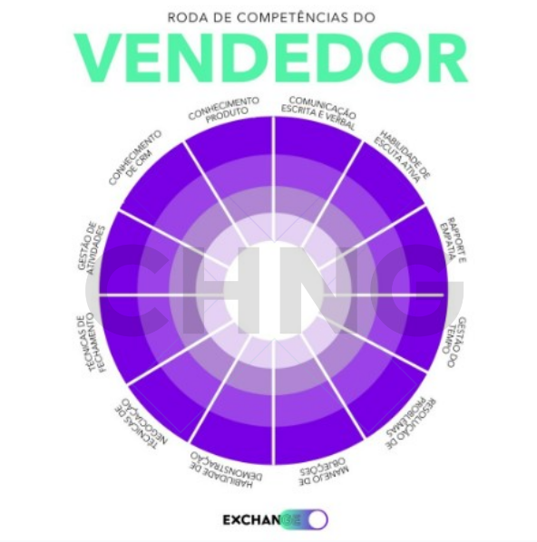 Roda de Competências de Vendas B2B