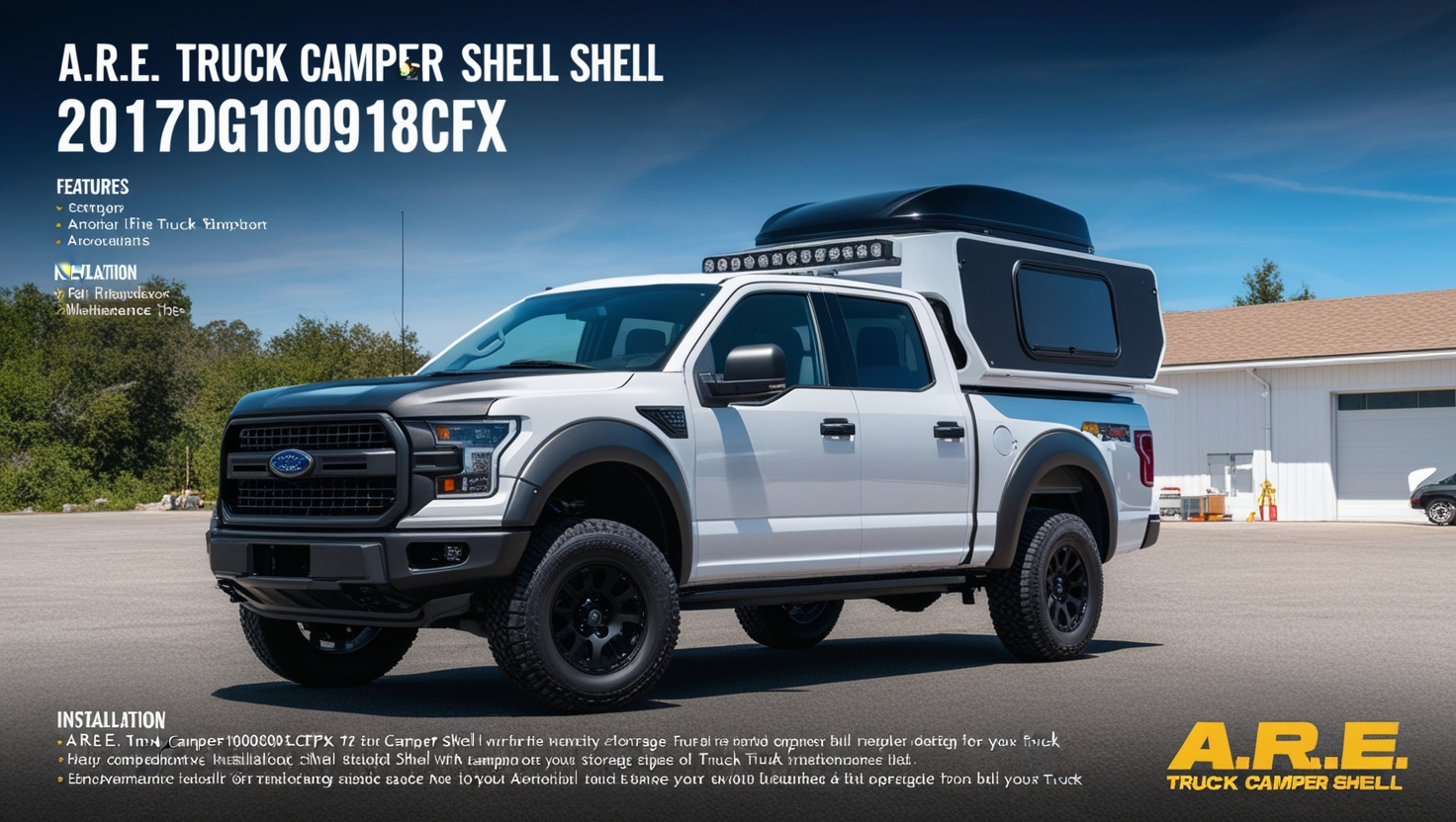  a.r.e. truck camper shell 2017dg1009018cfx
