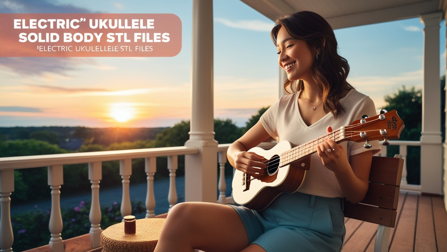 Electric Ukulele Solid Body STL Files