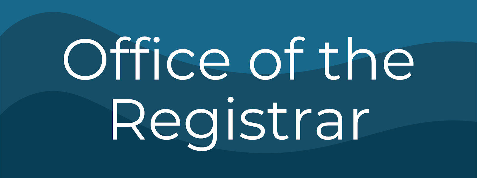 Office of the Registrar