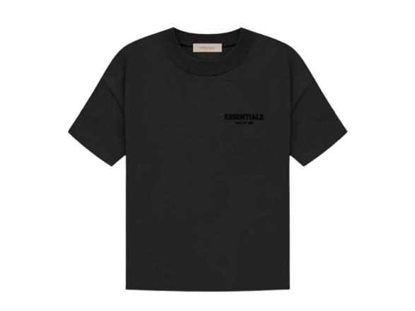 A black t-shirt with a logo on it

Description automatically generated