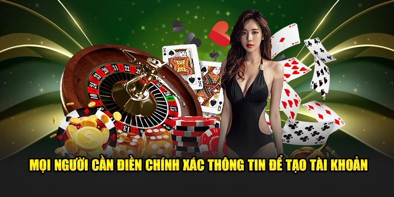 Mọi người cần điền chính xác thông tin đăng ký v9bet