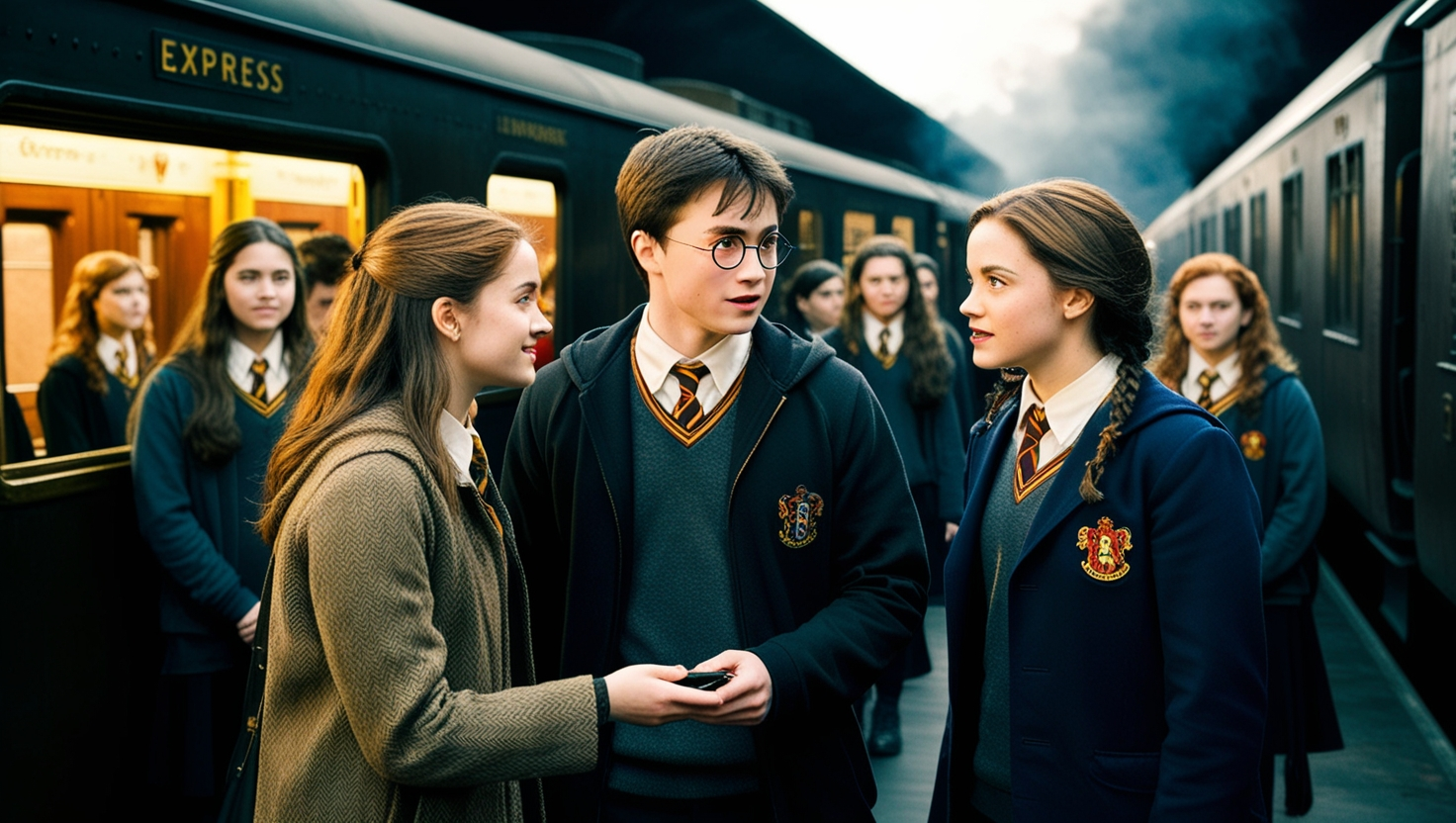 How Did Hermione Recognize Harry on the Train