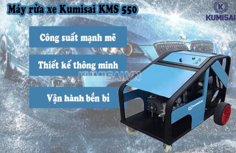 Máy bơm rửa xe Kumisai KMS 550 công suất lớn