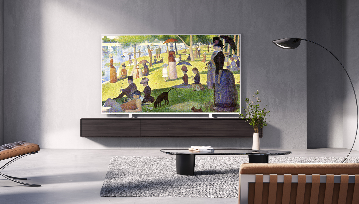 TCL NXTFrame TV in a living room.