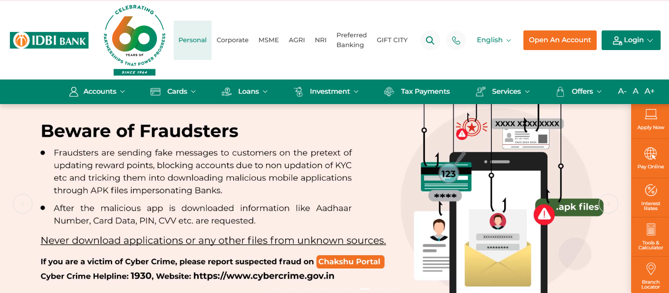 IDBI internet banking