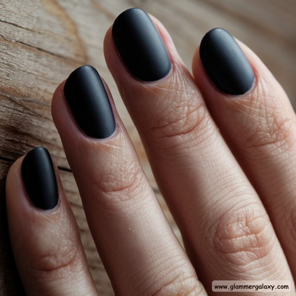 Dark Fall Nails having Midnight Black
style