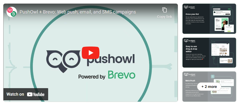 PushOwl & Brevo: Email/Push/SMS