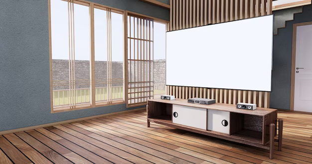 Projector screen small living room