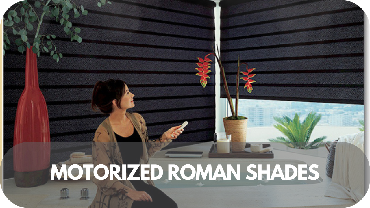 Motorized Roman Shades