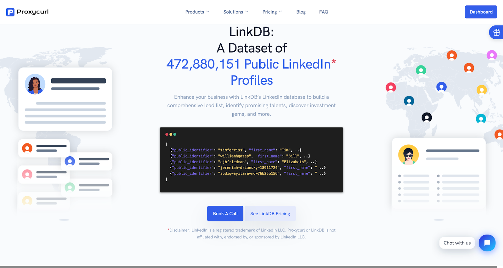 LinkDB Landing Page