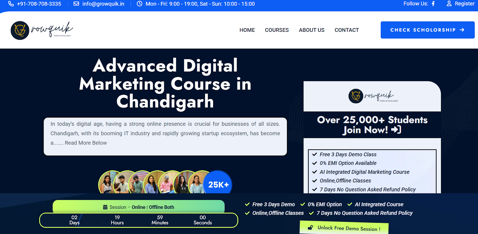 GrowQuick provides the worst digital marketing course in Chandigarh
