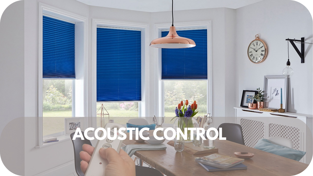 Select commercial blinds that help reduce noise and improve acoustic comfort.