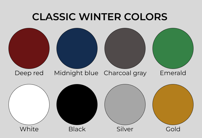 Classic winter colors 