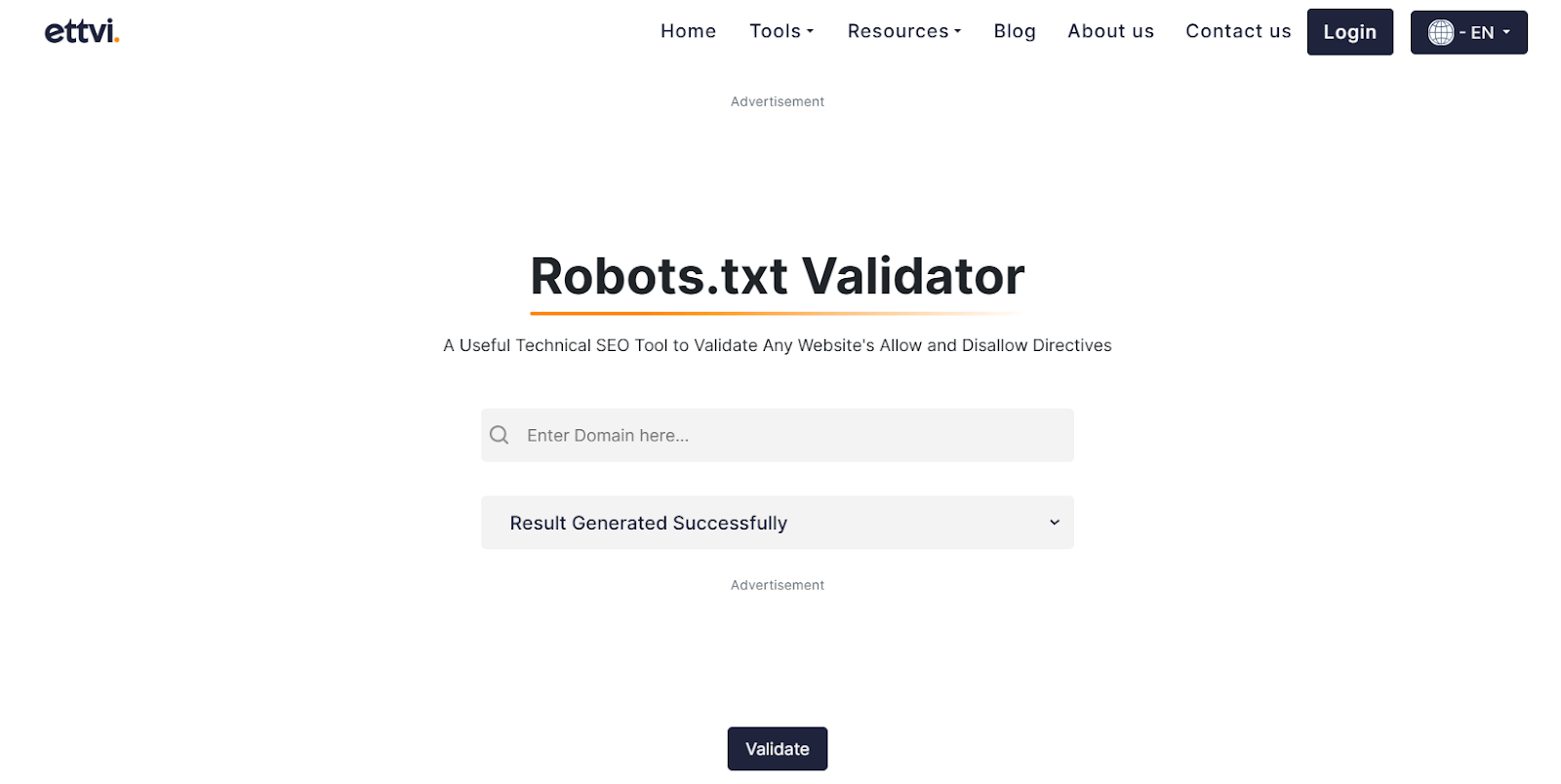 robots txt validator