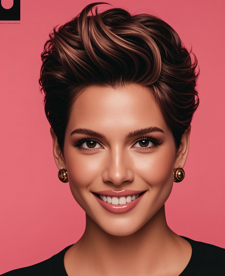 Bold & Confident: The Voluminous Long Pixie Cut