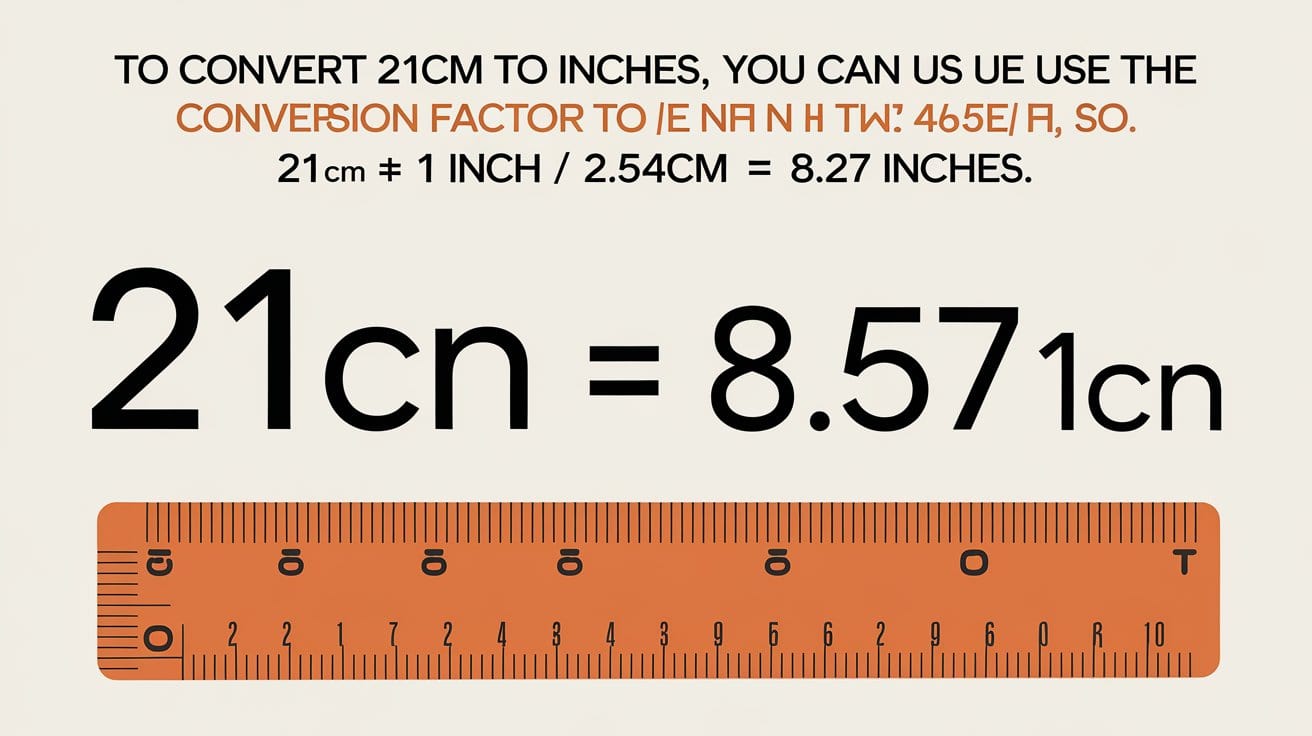 21cm in Inches