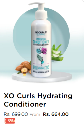 Hydrating conditioner from XO curls