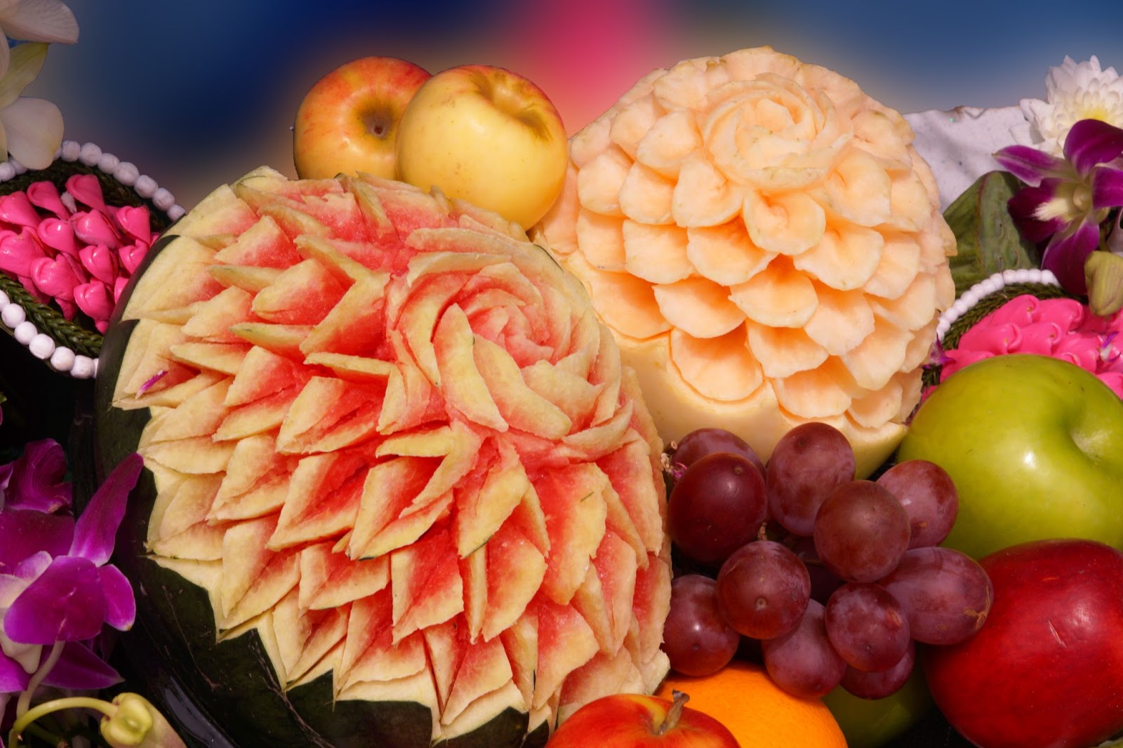 fruit carve arrangement