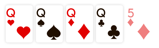 Four of a Kind Hand in Poker