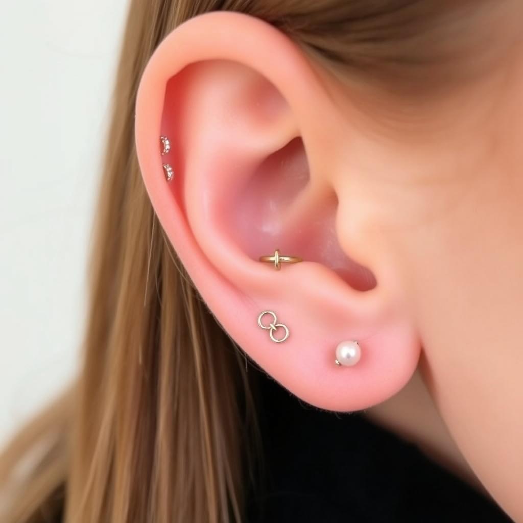 simple classy ear piercing ideas